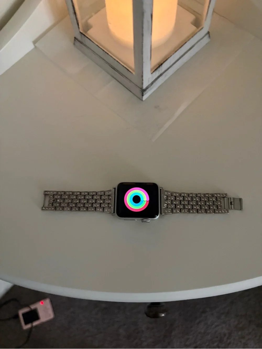 Apple Watch Series 3 (38mm) with Silver Crystal Link Band - Silver